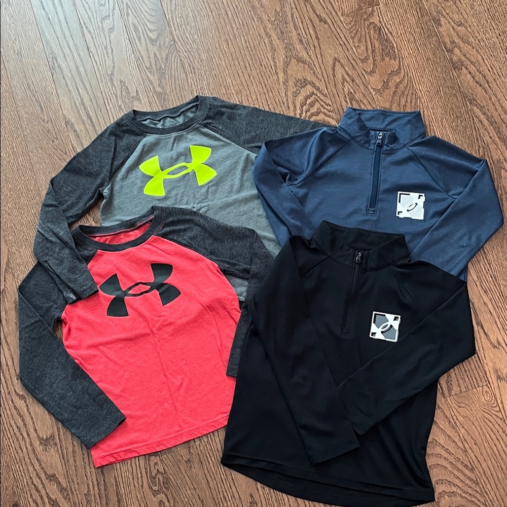Under Armour Kids Long Sleeve Tees boys sz5, plus 3 FREE tops